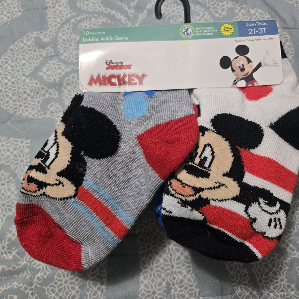 Disney Mickey Mouse Socks 2T-3T